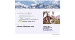 Desktop Screenshot of landhaus-bartl.de