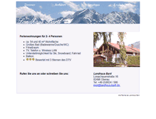 Tablet Screenshot of landhaus-bartl.de